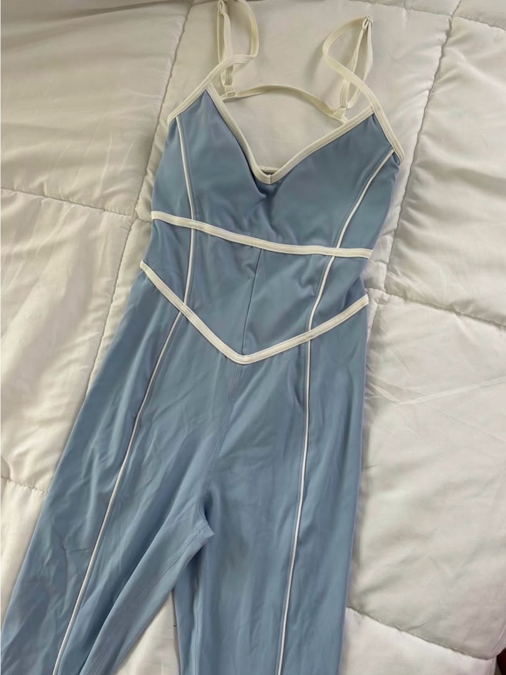 Sold out Blue V-Neck Women's Jumpsuit